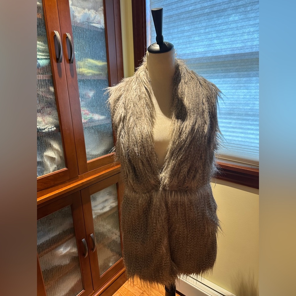 Zara Women's Teddy Vest in Gray